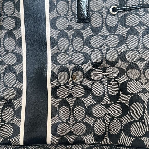 Coach signature tote bag black and gray - Picture 10 of 10